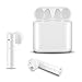 True Wireless Earbuds ICEtek Bluetooth In-Ear Earphones with Built-In Mic & Charging Case for iPhone Android Phones Devices White Stylish Sweat Proof for Sports TWS Headphones