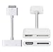 GUMP Digital AV Adapter Apple 30Pin dock connector to HDMI and Dock connectors with charging port for Apple iPad 2, iPad 3, iPhone 4, iPhone 4S, iPod Touch 4G
