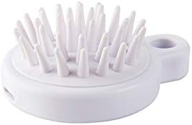 Hair Scalp Massage – Body Wash Massager Scalp Massage Brush Hair Cleaning Shower Soft Silicone Comb Hair Deep Clean-White