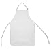 DALIX Apron Commercial Restaurant Home Bib Spun Poly Cotton Kitchen Aprons (2 Pockets) in White