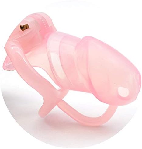 HT v3 Small Male Chastity Device Silicone Cage with Fixed Resin Ring Virginity Lock Ring Chastity Belt A360 T-Shirt,Pink T-Shirt,XL Christmas Gifts