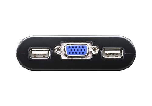 ATEN CS22U 2-Port USB VGA Cable KVM Switch with Remote Port Selector