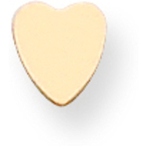 14K Gold Heart Stamping Disc 0.032