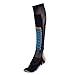 Eurosocks  Silver Supreme Sock, Black, Large