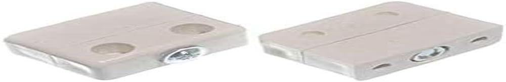 Merriway BH06489 (100 Pcs) Knockdown Fitting White - Pack of 100 Pieces