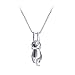 Meow Star Sterling Silver Cat Necklace for Women Cat Pendant Charm Cat Moon Necklaces for Women Gifts for Cat Lovers Cat Jewelry for Women (Moon_Polish_Silver) (Cat_Polish_Silver)