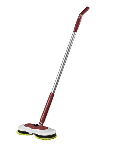 Energy-Save Floor Mop, Armati Reusable Wet Mop & Detachable Handle Cordless Electronic Household Cleaning Tool - Brown