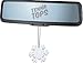 Tenna Tops® - White Snowflake Sparkles Antenna Topper/Antenna Ball/Mirror Dangler