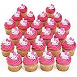 Hello Kitty Officially Licensed 24 Cupcake Topper Rings