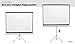 Pyle Universal PRJTP100 100-Inch Floor Standing Portable Fold-Out Roll-Up Tripod Manual Projector Screen (59.8