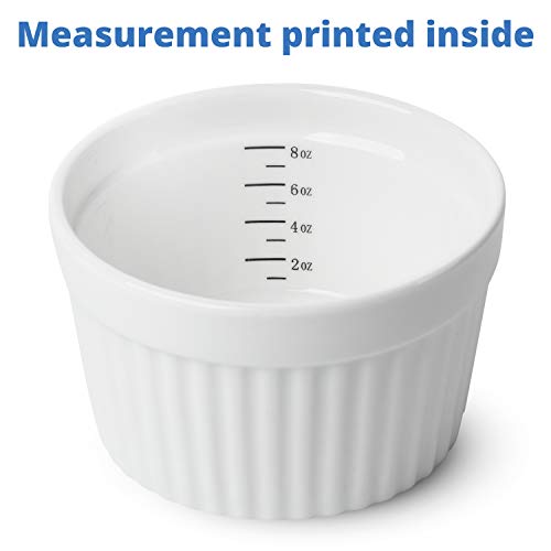 BTaT Ramekins, Set of 8, Ramekins for Baking, Ramekins 8 oz, Ramekin
