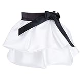E-TING Santa Couture Clothing for elf (White Skirt with Black Ribbon)