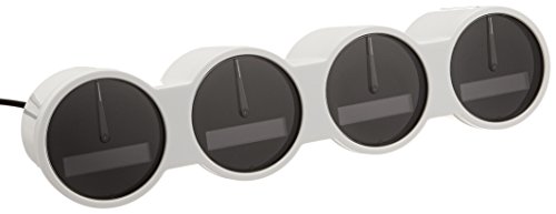 Quirky PNMB1-WH01 Nimbus Customizable 4-Dial Dashboard - White