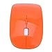 HDE Ultra-Thin Wireless Mouse 2.4GHZ Ergonomic Candy Colored Optical Mouse with USB Nano Receiver and Adjustable DPI Switch (Orange)