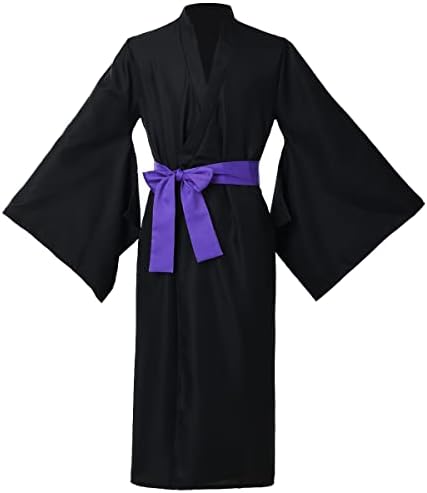 Kimono Japonés Tradicional Para Niña – Disfraz De Satén Con Cinturón Y Respaldo, Talla 9-10 Años, Ideal Para Fiestas Y Outings