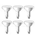 Philips LED Dimmable BR40 Soft White Light Bulb with Warm Glow Effect, 2700-2200-Kelvin, 9-Watt (65-Watt Equivalent), E26 Base, Frosted, 6-Pack primary