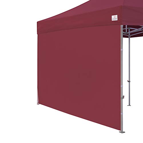 Keymaya Instant Canopy SunWall for 10x10 Feet, 10x20 Feet Straight Leg pop up Canopy, 1 Pack Sidewall Only,Burgundy - Thumbnail 3