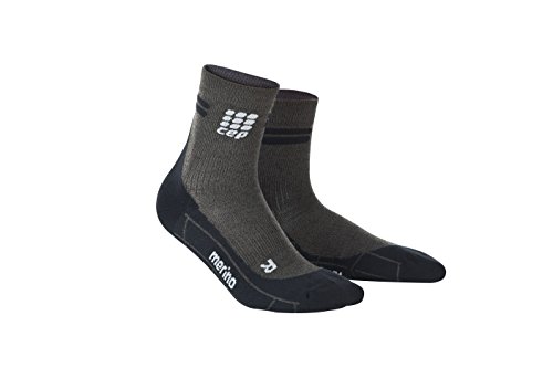 CEP Men's Dynamic+ Merino Short Socks, Anthracite/Black, III - Thumbnail 2