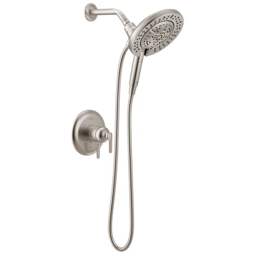 Delta Bonacci 17 Series Brushed Nickel Dual-Function Shower Faucet Set with In2ition