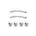 BodyJewelryOnline 16G 16mm Snake Eyes Tongue Piercing 316L Surgical Steel Curved Barbell Snake Eyes Tongue Ring Piercing Barbells 5/8 inch