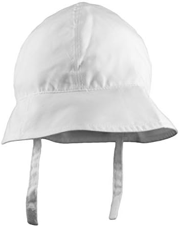 white infant bucket hat