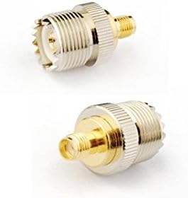 LINGLING ONE 2pcs RF Coaxial Coax Adapter SMA Female to UHF Female SO-239 SO239