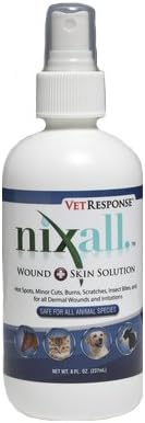 Nixall VetResponse Wound Plus Skin Solution, 8 Fluid Ounce