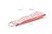 Sakura Print Wristlet Fabric Lanyard Key Fob Key Chain for ID Badge Holder / Key / purse (Pink)