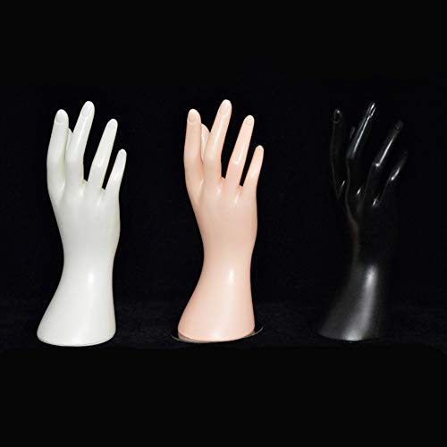 Mannequin Hand Finger Ring Watch Arm Holder Model Bracelet Bangle Right Jewelry Display Base Stand Wrist Gloves(White) - Thumbnail 5