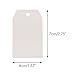 KINGLAKE Gift Tags,100 Pcs White Paper Blank Gift Tags with String for Wedding Favors,Craft Tags with Natural Jute Twine