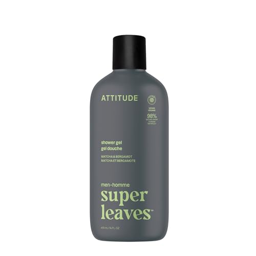 ATTITUDE Shower Gel Body Wash for Men, 98% Natural Origin Ingr... 315g+LCfIJL