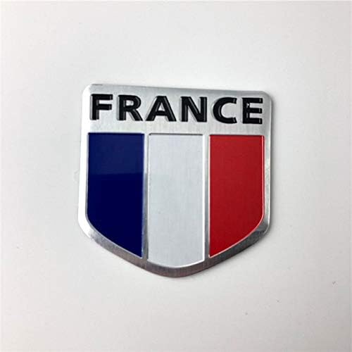 Car Styling Flag Sticker Emblem Decoration Badge for Porsche 911 918 Cayenne Macan Panamera Cayman Carrera Boxster - (Color Name: FRANCE 50x50mm)