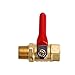 Litorange 2 PCS Heavy Duty Brass Mini Ball Valve Shut Off Switch, 3/8