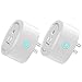 iCoostor Wi-Fi Smart Plug Mini Outlet: Wireless Wi-Fi Outlet Plug To Remote Control Smart Home & Devices| Energy Saving Smart Socket with Timer| Compatible with Alexa Echo, Google Home (WP1-2-White)