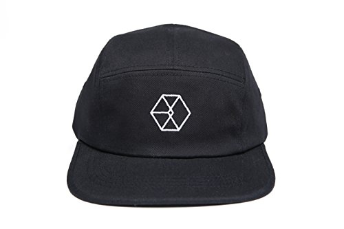 Exo logo fashion snapback hat (black)+ exo photo card (…