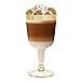 50 Gold Rimmed Disposable Wine Cups | 6 oz. Clear Hard Plastic Fancy Small Dessert Cups for Parties & Weddings (50-Pack)