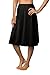 Shadowline Women's 25 Inch Flare Daywear Half Slip 4711625 M Black