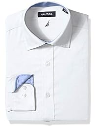 Camisa de vestir con cuello redondo y corte clásico para hombre Nautica