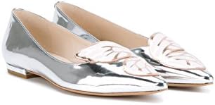 Sophie Hulme Women's Swaw15124 Silver Leather Flats