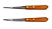 Grapefruit Knife - Serrated Stainless Steel Blade with Wooden Handle (Set of 2 Knives) by BLUECELL