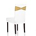 Anself 50PCS Wedding Elastic Spandex Chair Cover Sashes Bows Elastic Chair Bands with Buckle for Party Hotel Event Decorations