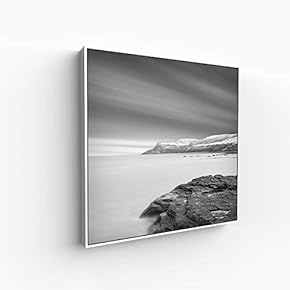 Canvas Wall Art for Living Room, Bedroom Monochrome Building Framed Canvas Prints for Home Decoration Ready to Hang - 16x16 inches
