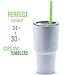 Reusable Smoothie Straws by FUMCare - 20 Pack Extra Long and Wide - Great for Milkshakes and Juices - 10.25