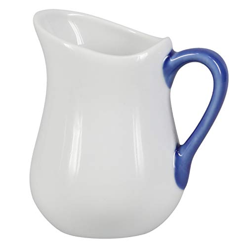 BIA Cordon Bleu 8-Ounce Porcelain Pitcher, Set of 2, White/Blue BIA Cordon Bleu 8-Ounce Porcelain Pitcher, Set of 2, White/Blue