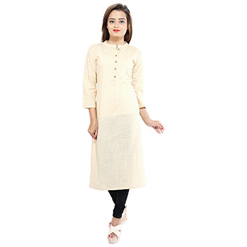 Off white plain kurti Clearance