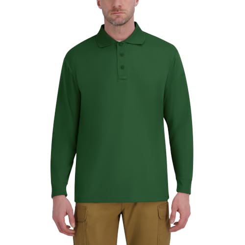 Propper Men's Uniform Polo Long Sleeve, Dark Green, 8X-Large at Amazon