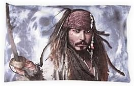 ZhouBrand Pirates Of The Caribbean On Stranger Tides Jack Sparrow Johnny Depp 20 by 30 Inch Zippered Cotton And Polyester Rectangle Pillowcases Protector Case