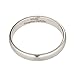 3mm White Tungsten Carbide MJ Wedding Band Polished Classic Ring