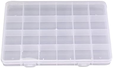 Letter Organizers and Storage,Clear Adjustable Jewelry Bead Organizer Box Storage Container Case (22+2 Grids)