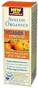New - Avalon Organics Revitalizing Eye Cream Vitamin C - 1 fl oz